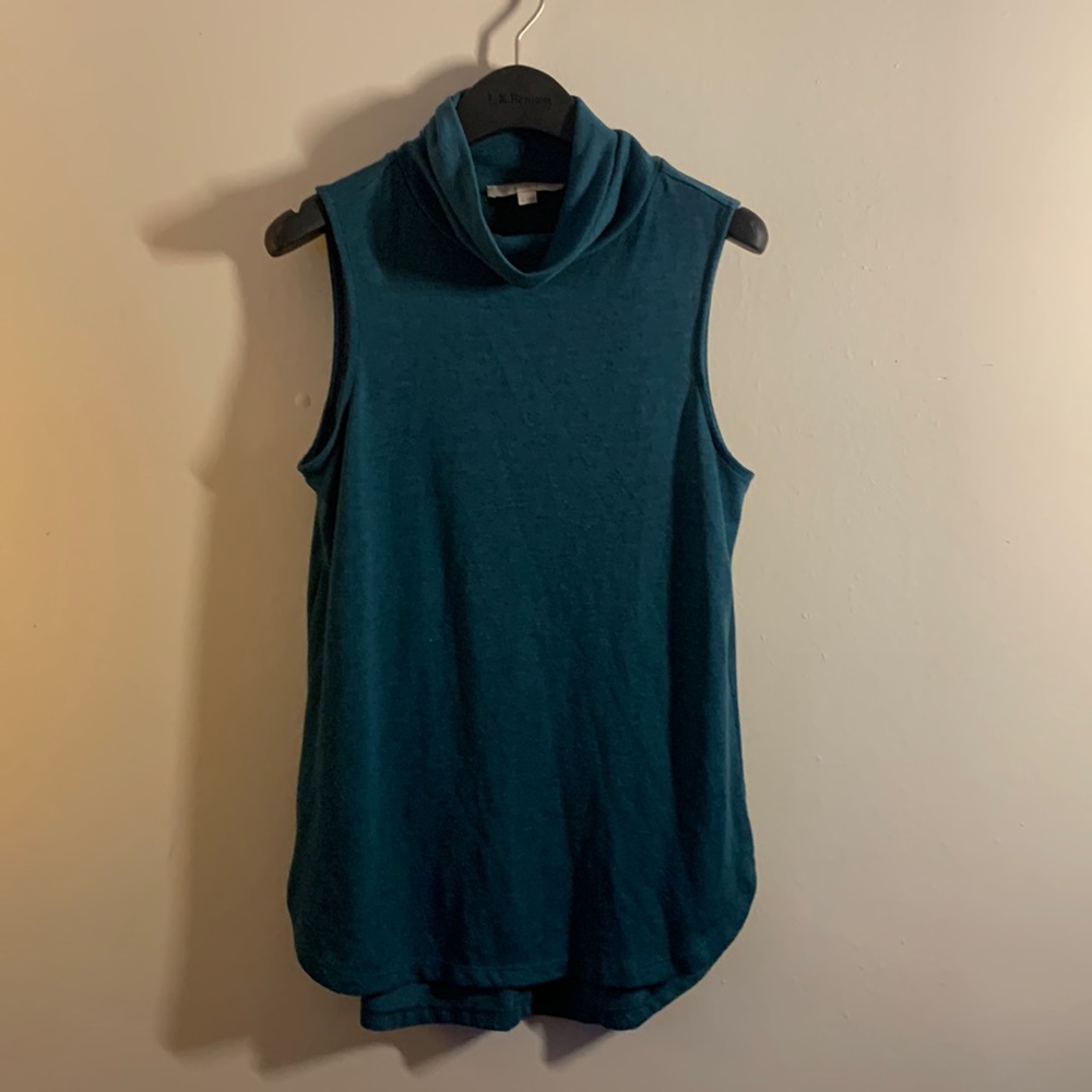 Ann Taylor Loft Cowl Neck Light Sleeveless Sweater